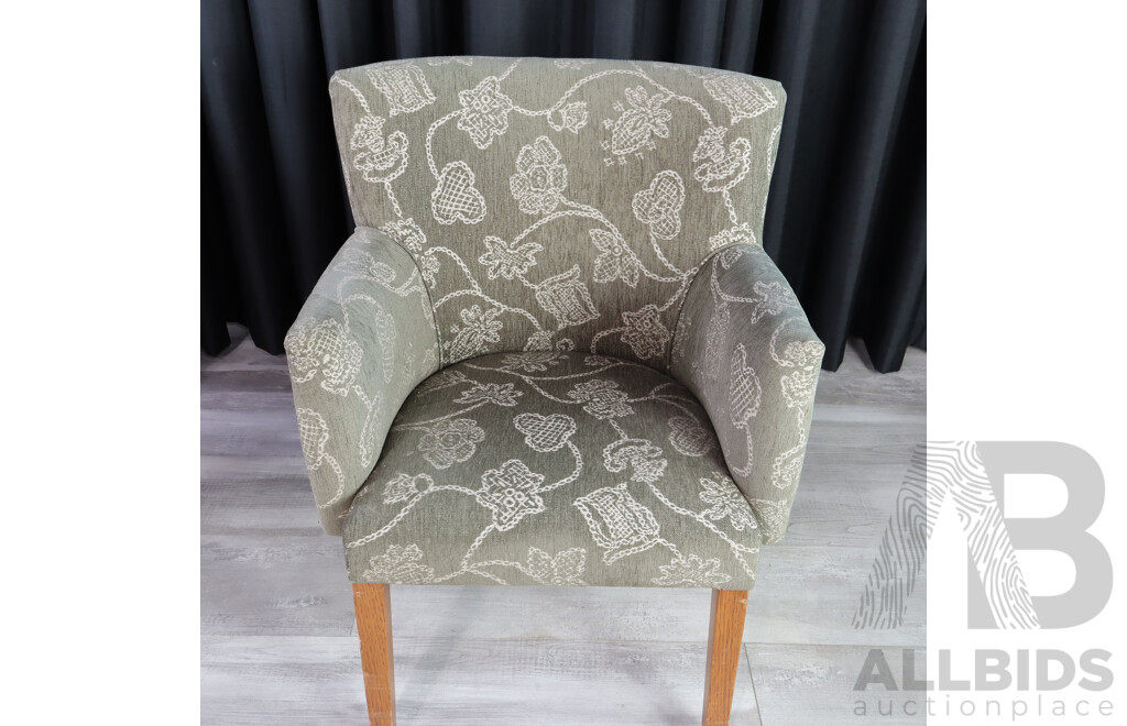 Pair of Modern Upholstered Armchairs