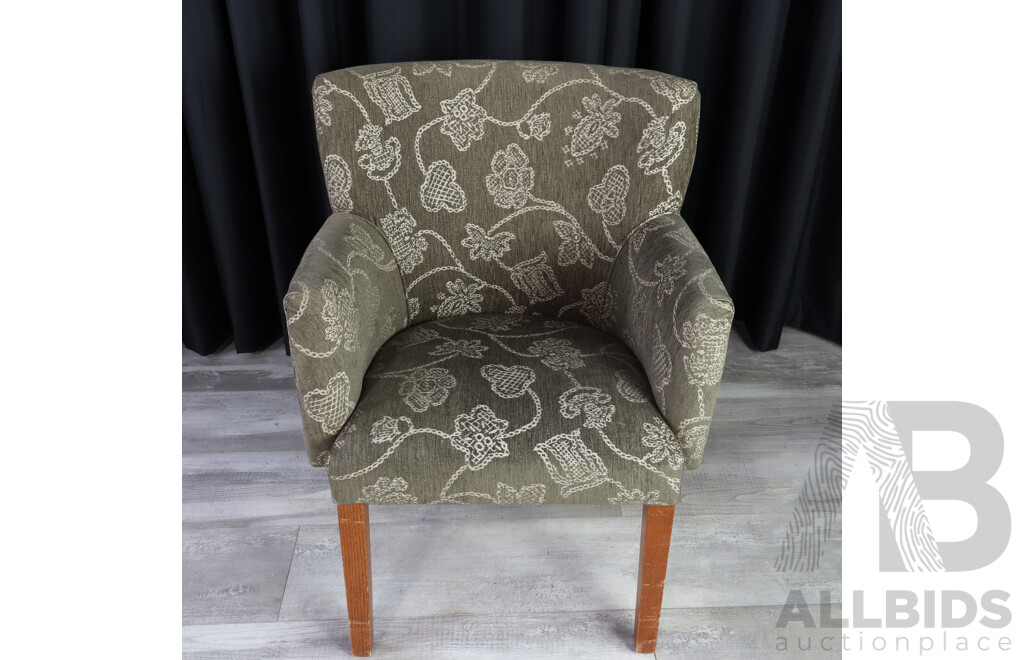 Pair of Modern Upholstered Armchairs