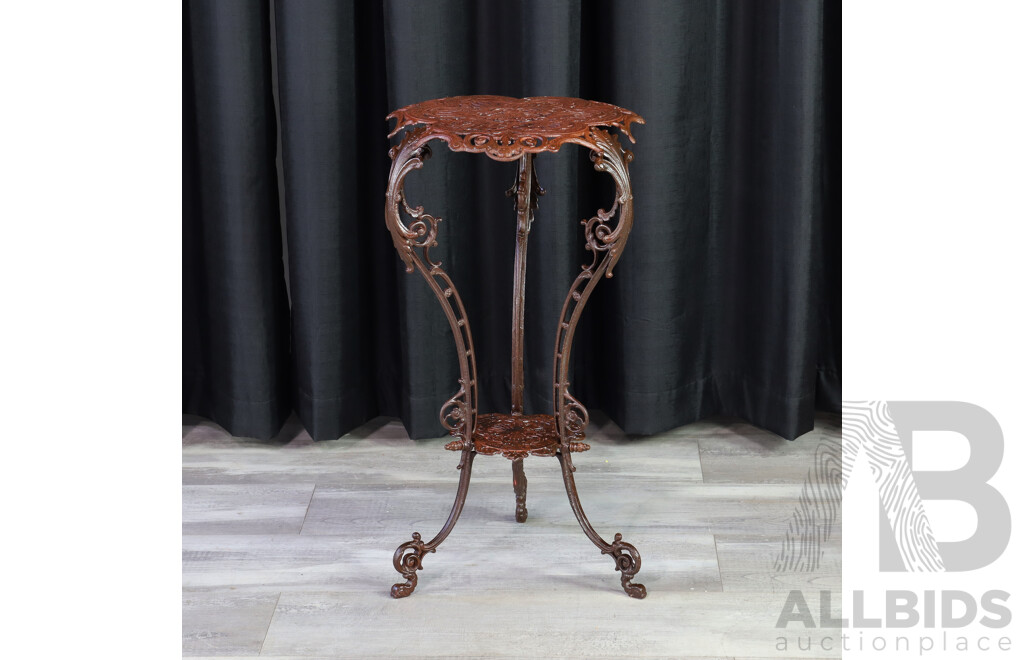 Reproduction Cast Iron Side Table