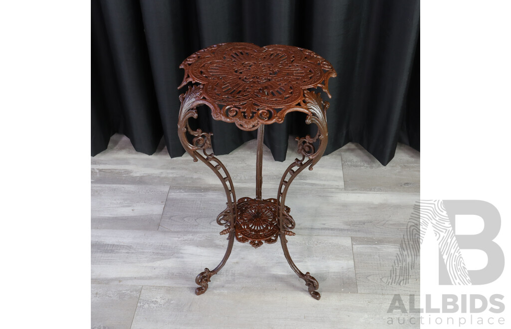 Reproduction Cast Iron Side Table