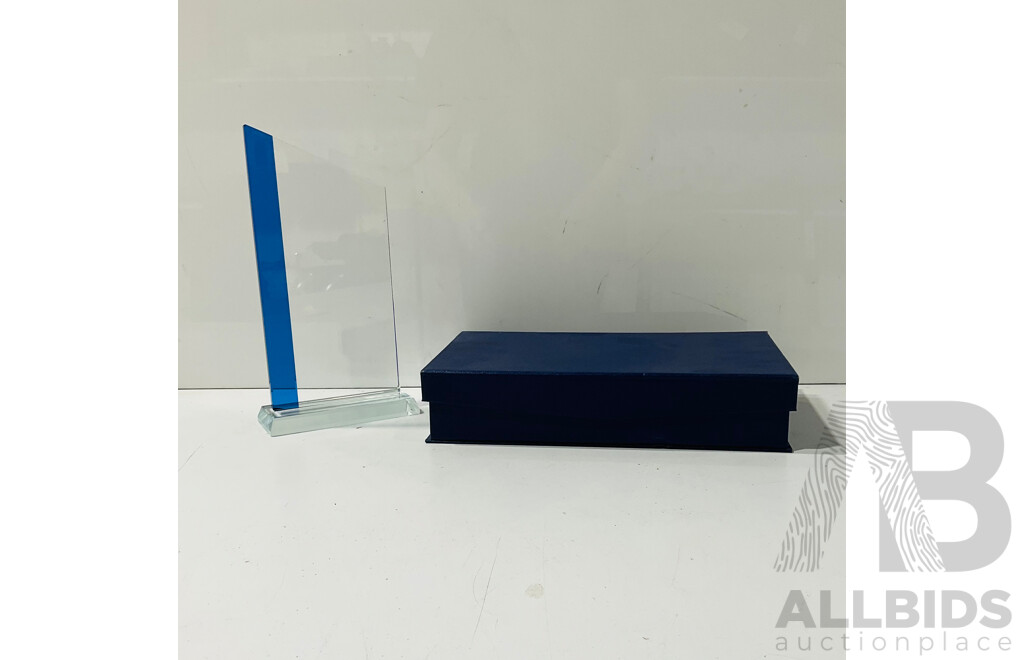 Blank Glass Award with Box