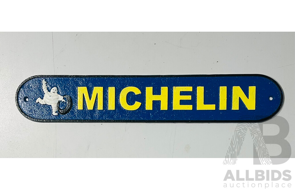 Reproduction Cast-iron Michelin Tires Sign