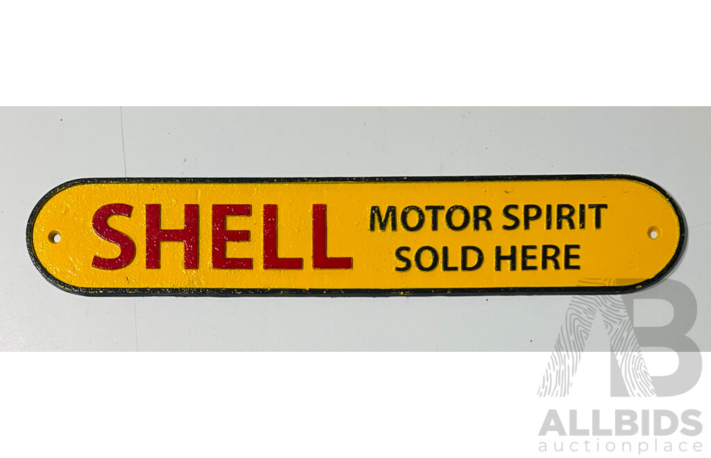 Reproduction Cast-iron Shell Motor Spirit All Sign