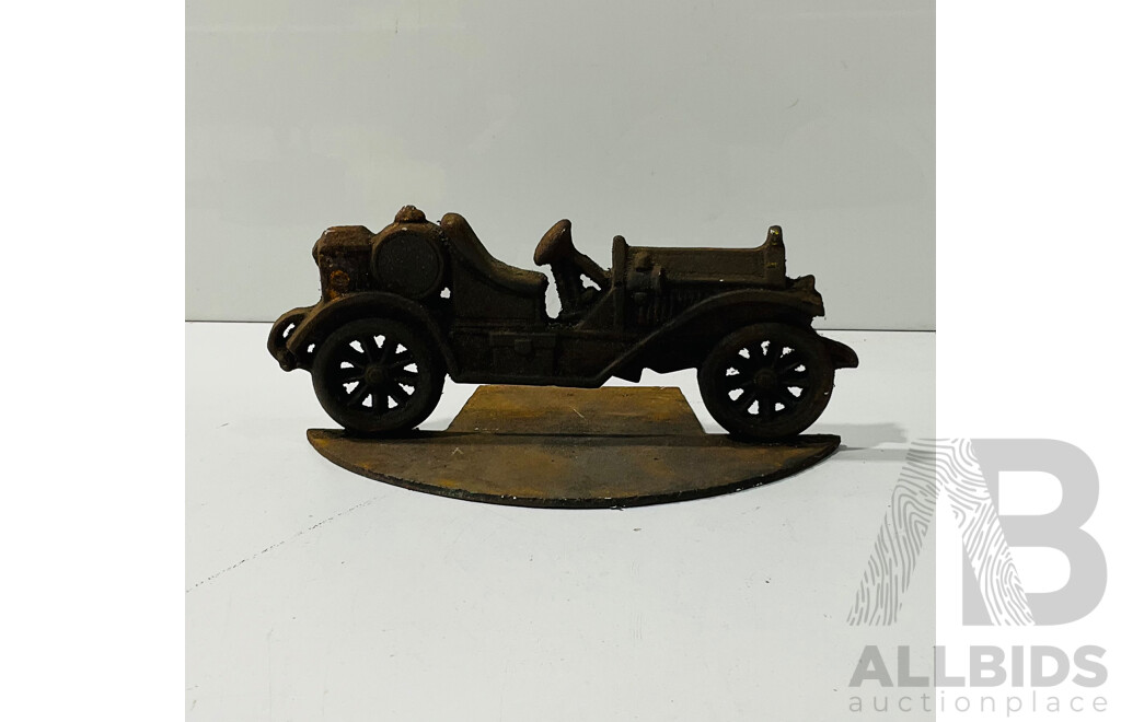 Reproduction Cast Iron Automobilia Door Stop