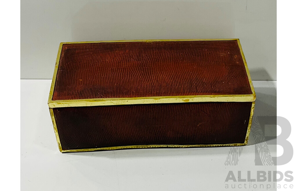 Faux Lizard Skin Jewellery Box