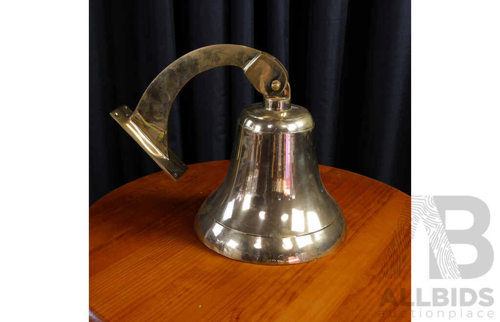 Large Reproduction Brass Ships Bell