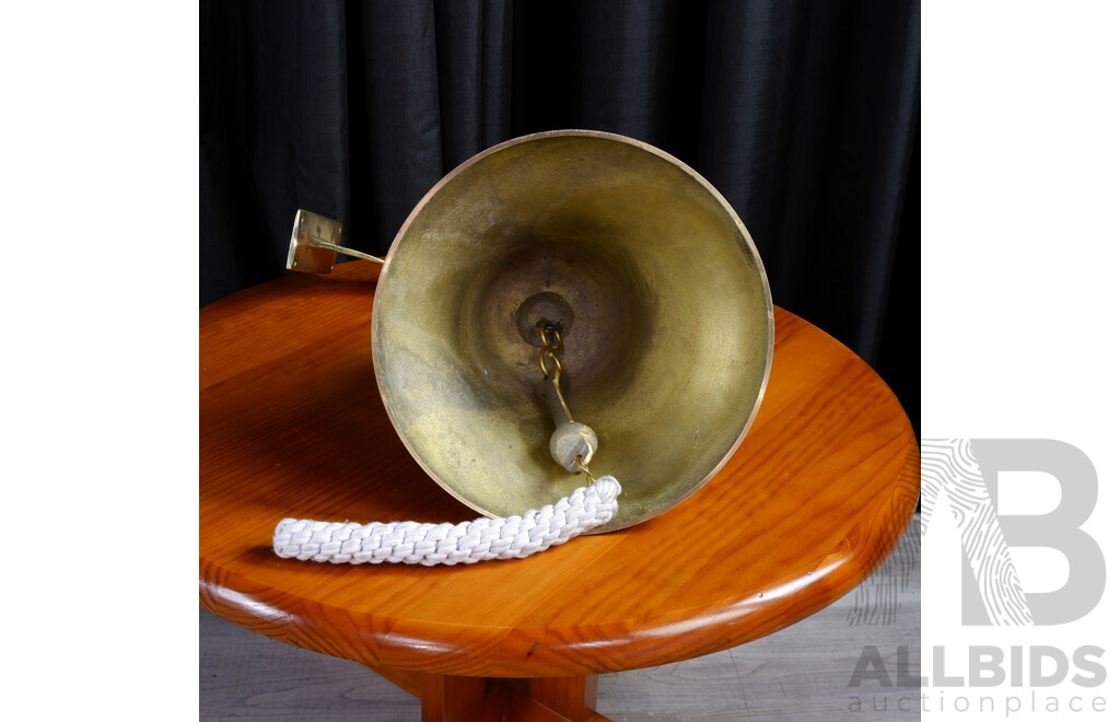 Large Reproduction Brass Ships Bell