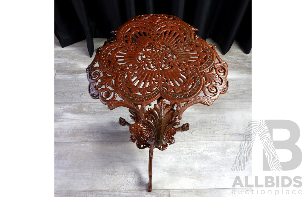 Reproduction Cast Iron Side Table