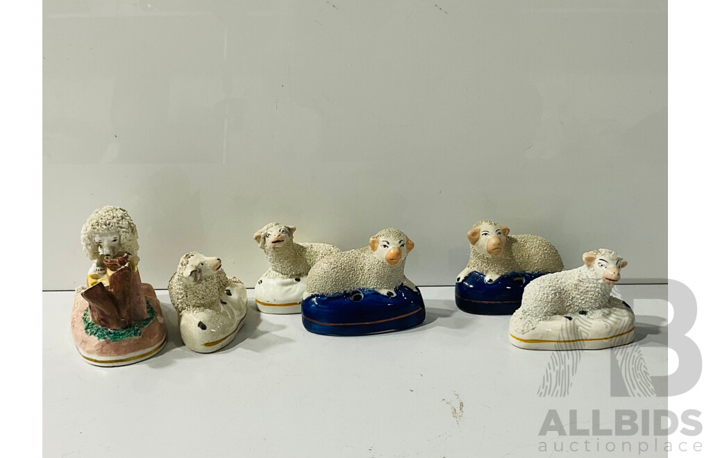 Collection of Ceramic Sheep and Other