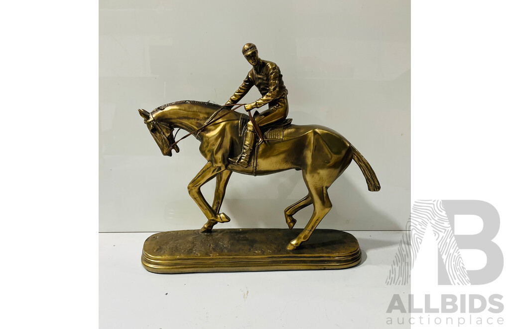 Composite Statue of Rider and Jockey