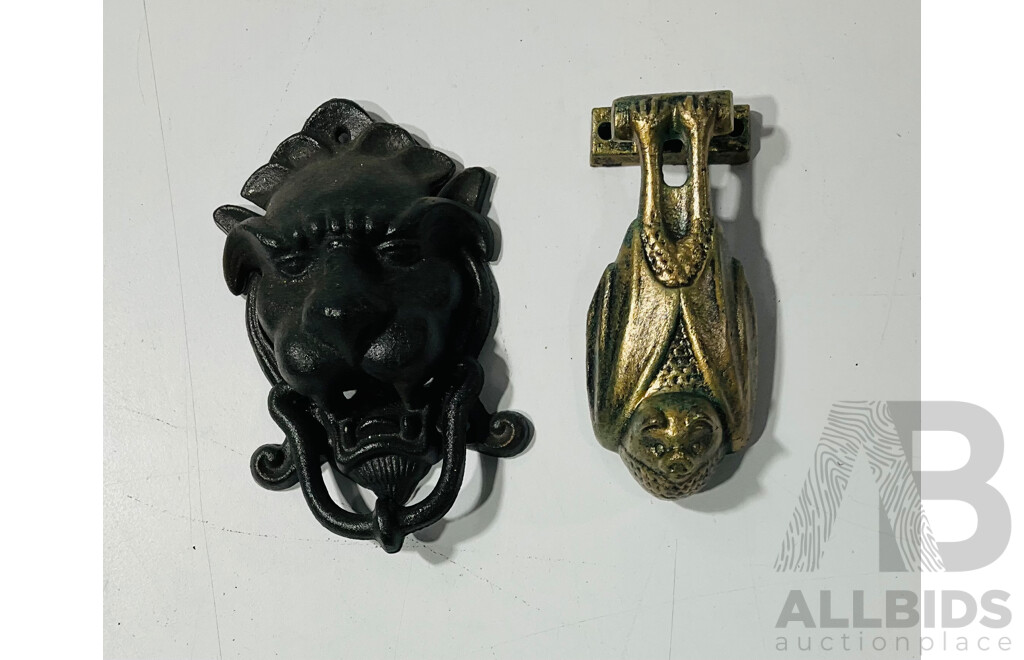 Pair of Cast Iron Door Knockers