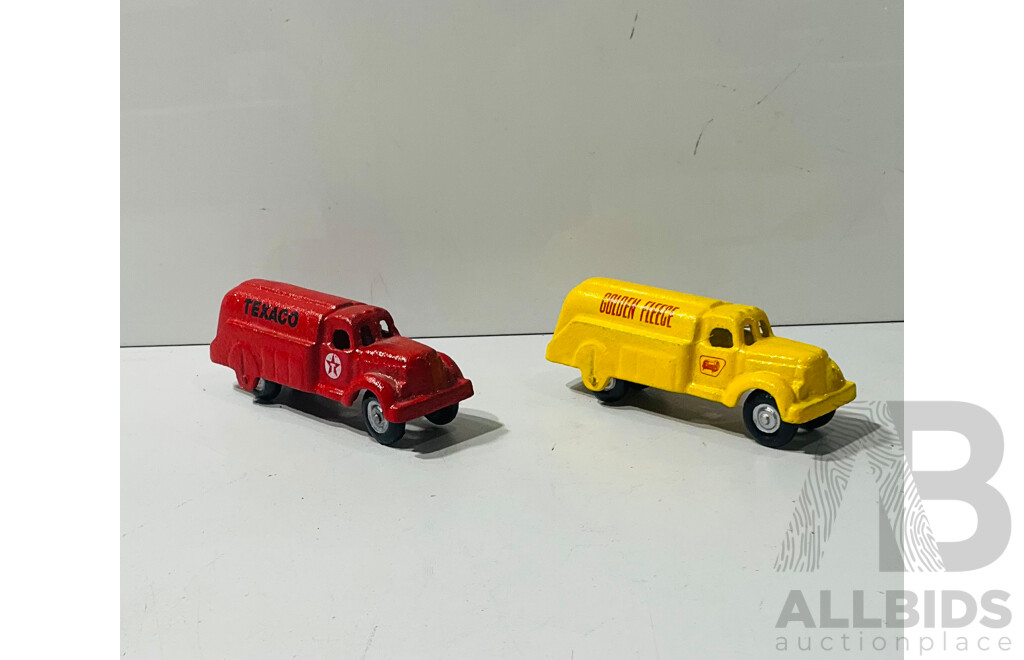 Pair of Cast Iron Reproduction Model Trucks