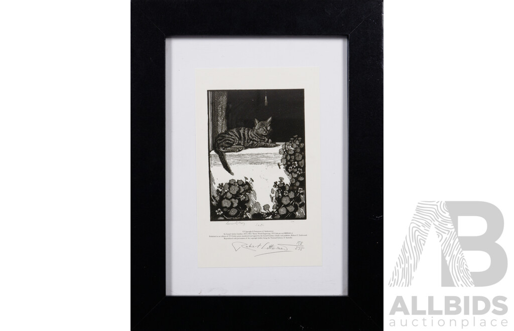 Sir Lionel Lindsay, (Australian, 1874-1961), Siesta & the Witch, Giclée Limited Edition Prints of Original Wood Engravings From 1924 & 1925, Signed & Editioned by Robert Littlewood 37.5 x 29 cm (larger frame) (2)