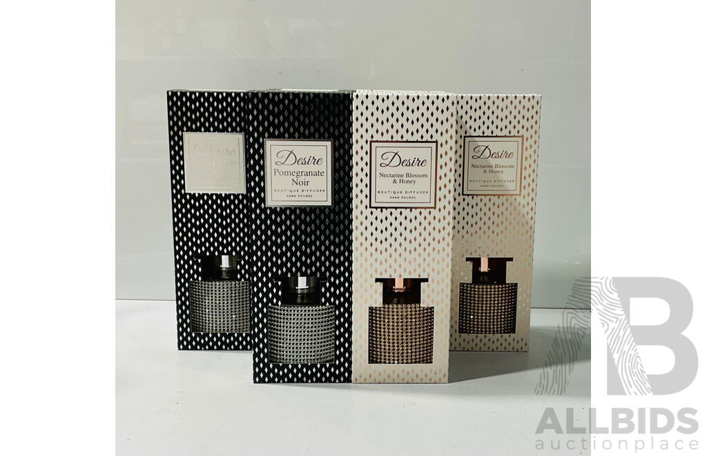 Collection of Six Diffusers in Two Scents in Original Packaging