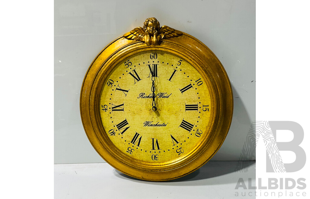 Painted Battery Wall Clock