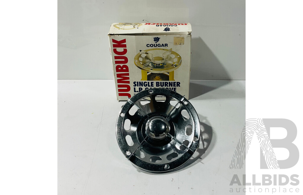 Vintage Jumbuck Cougar Single Burner L.P. Gas Stove