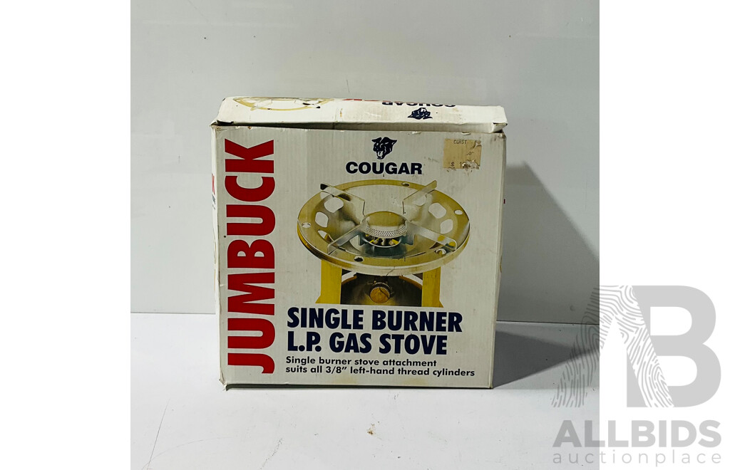 Vintage Jumbuck Cougar Single Burner L.P. Gas Stove