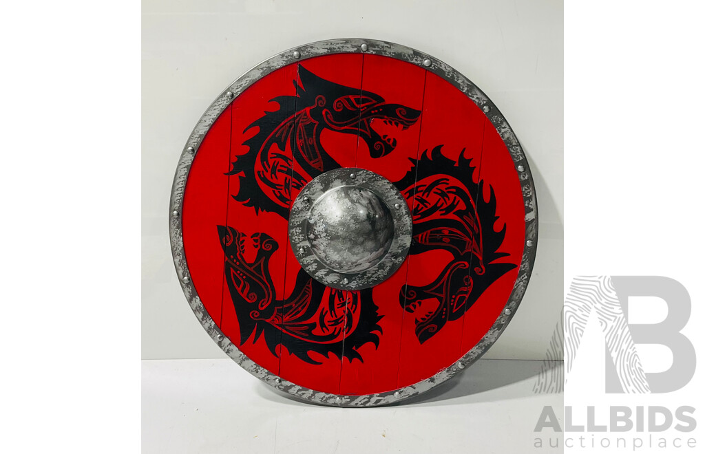 Large Faux Viking Display Shield