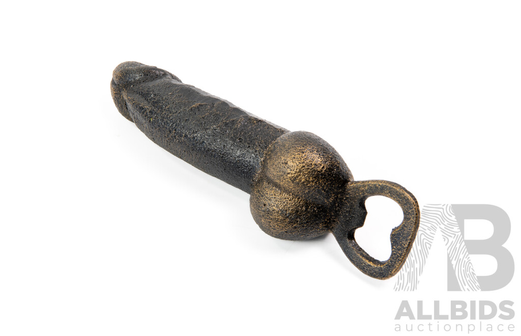 Cast Iron Phallic Bottle Opener