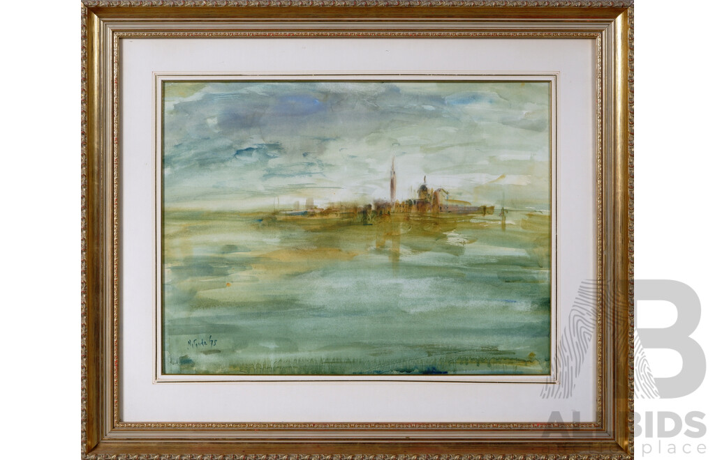 Eleanor Constance (Nornie) Gude, (20th Century, Australian, 1915-2002), The Island of San Giorgio Maggiore, Watercolour, 60 x 71 cm (frame)