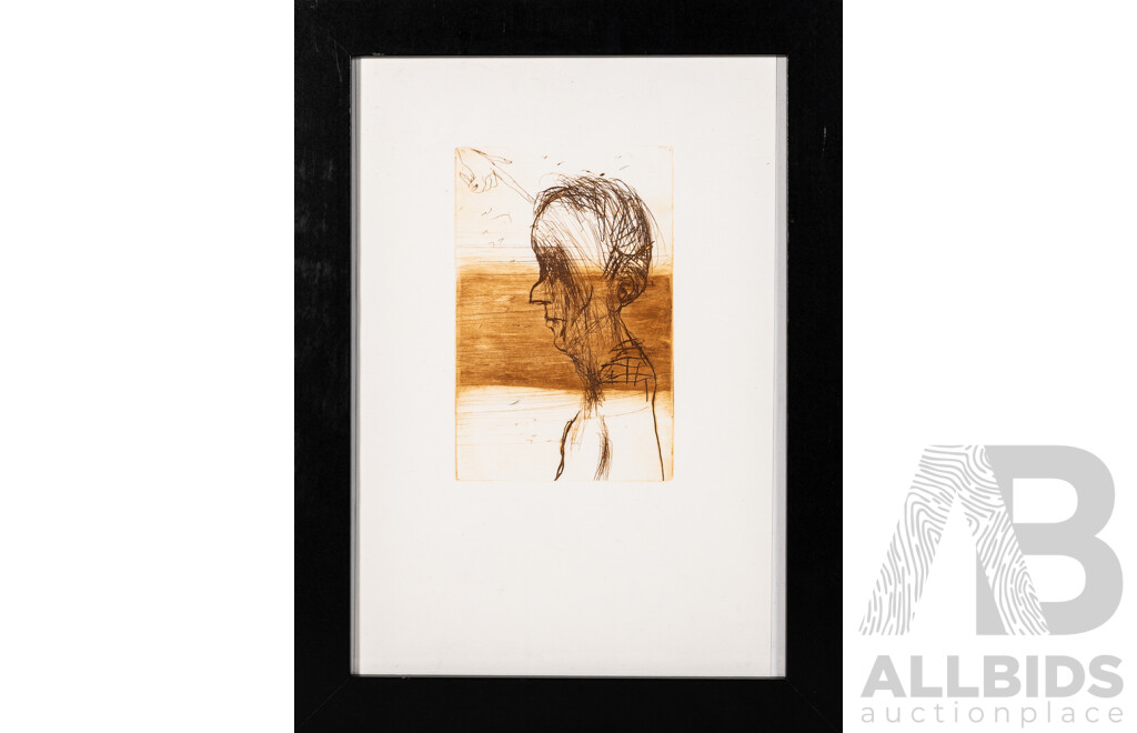 John Olsen, (20th Century, Australian, 1928-2023), The Stroke, Etching, 49 x 36 cm (frame)