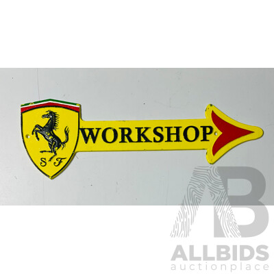 Reproduction Cast-iron Ferrari Wall Sign