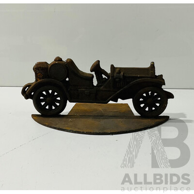 Reproduction Cast Iron Automobilia Door Stop