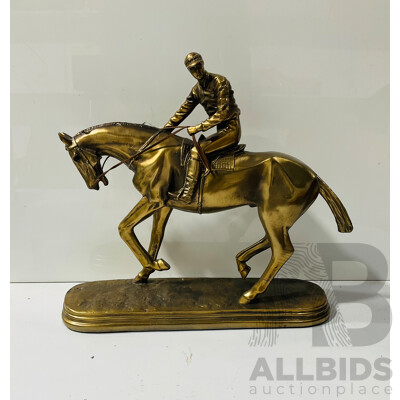 Composite Statue of Rider and Jockey