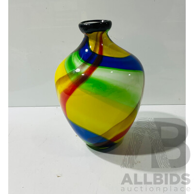 Retro Style Heavy Glass Vase