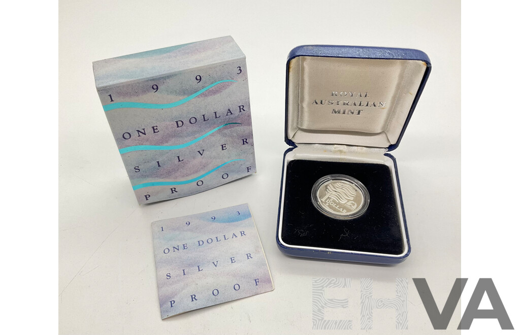 1993 Landcare Proof Silver $1 Coin.