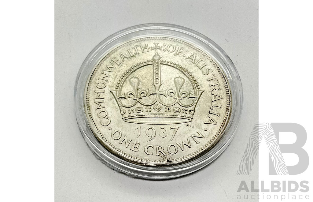 1937 Australian Crown, 5 shillings.