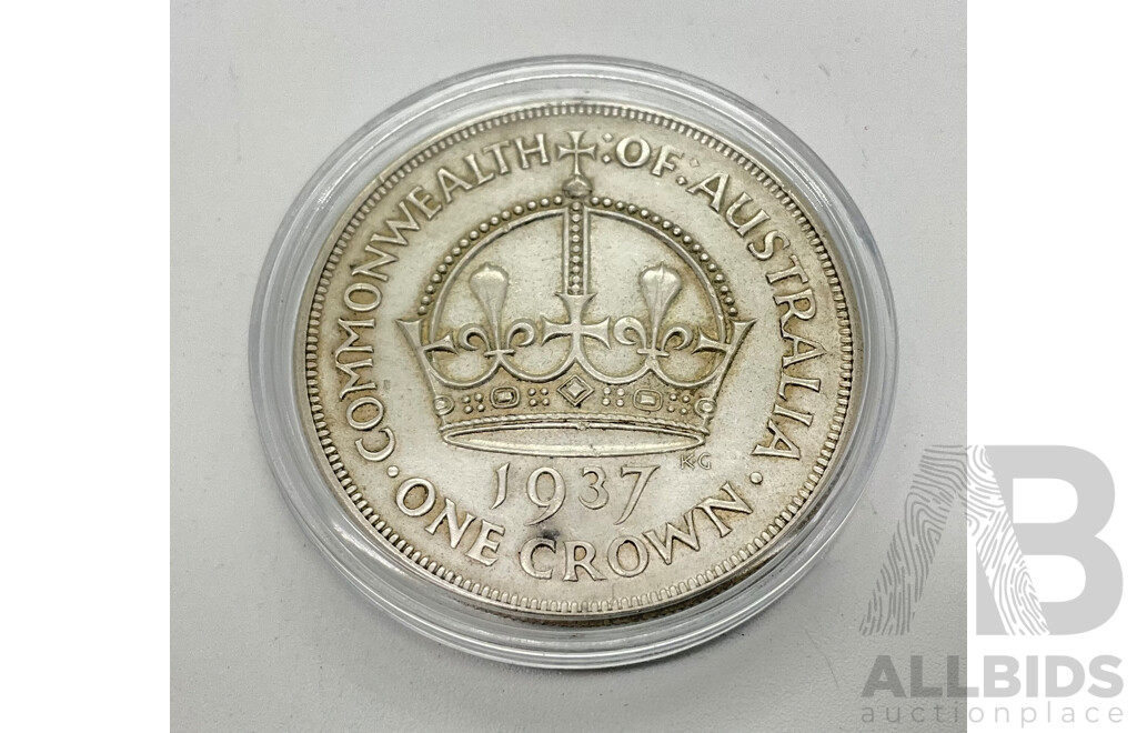 1937 Australian Crown, 5 Shillings.