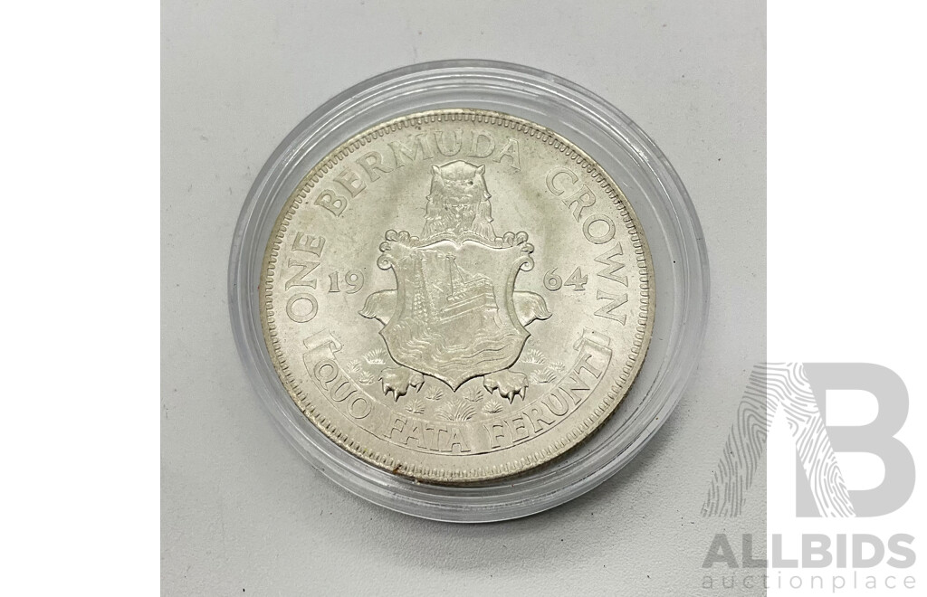 Royal Mint 1964 Silver. Bermuda Crown