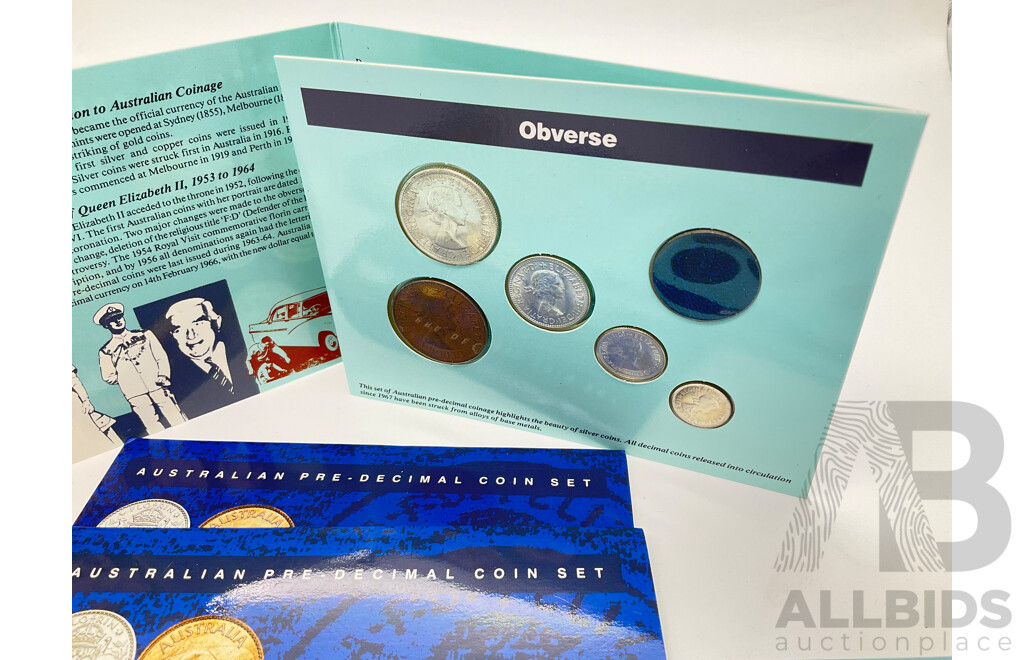 1956 and 1964 QE2 Pre Decimal Coin Sets