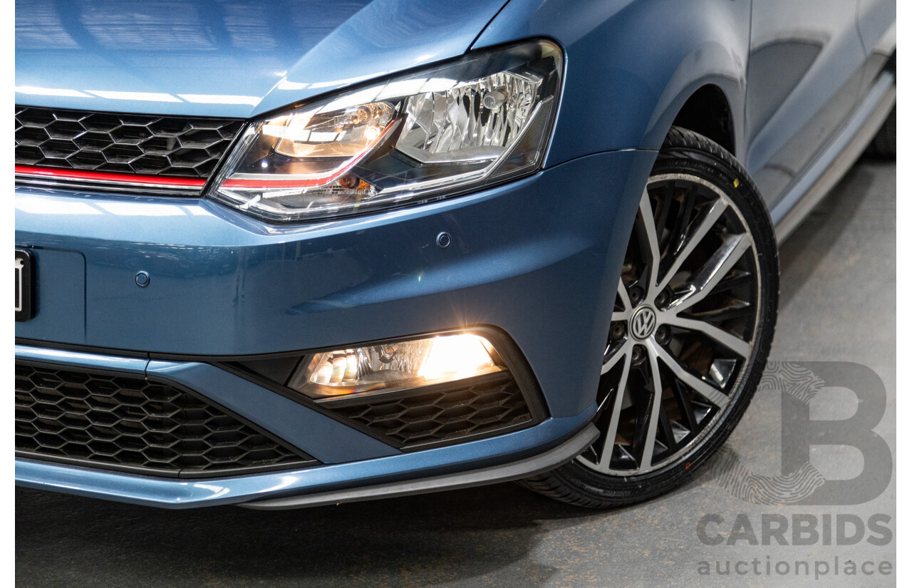 8/2016 Volkswagen Polo GTi 6R MY16 5d Hatchback Blue Silk Metallic Turbo 1.8L