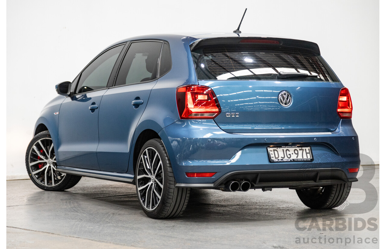 8/2016 Volkswagen Polo GTi 6R MY16 5d Hatchback Blue Silk Metallic Turbo 1.8L