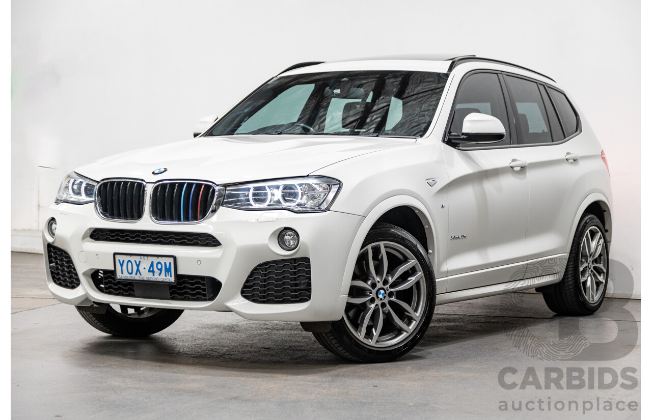 6/2015 Bmw X3 Xdrive 20d LCI (AWD) M-Sport Package F25 MY15 4d Wagon White Turbo Diesel 2.0L