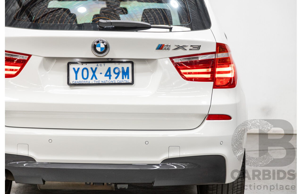 6/2015 Bmw X3 Xdrive 20d LCI (AWD) M-Sport Package F25 MY15 4d Wagon White Turbo Diesel 2.0L