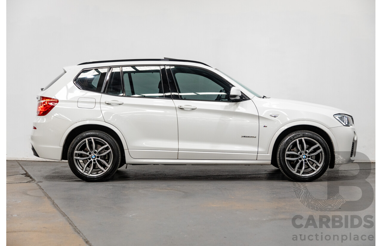 6/2015 Bmw X3 Xdrive 20d LCI (AWD) M-Sport Package F25 MY15 4d Wagon White Turbo Diesel 2.0L