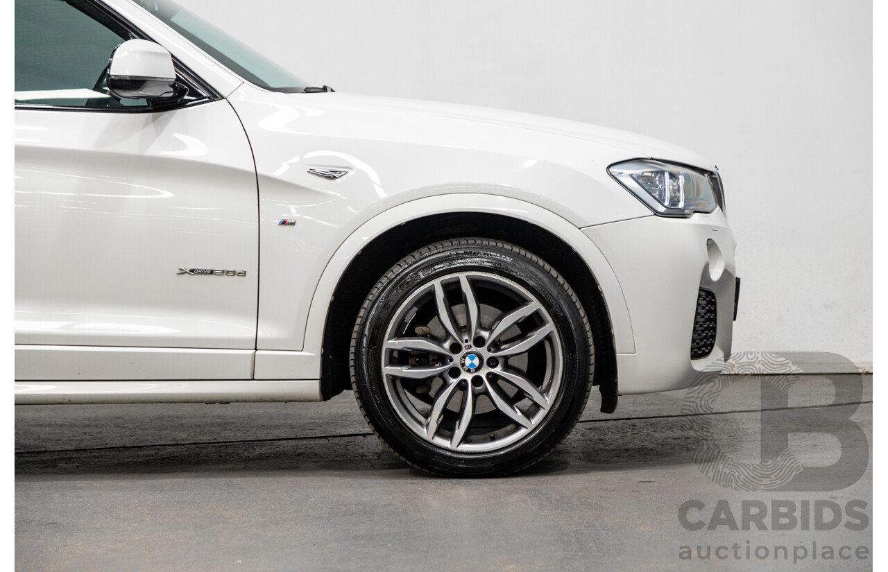 6/2015 Bmw X3 Xdrive 20d LCI (AWD) M-Sport Package F25 MY15 4d Wagon White Turbo Diesel 2.0L