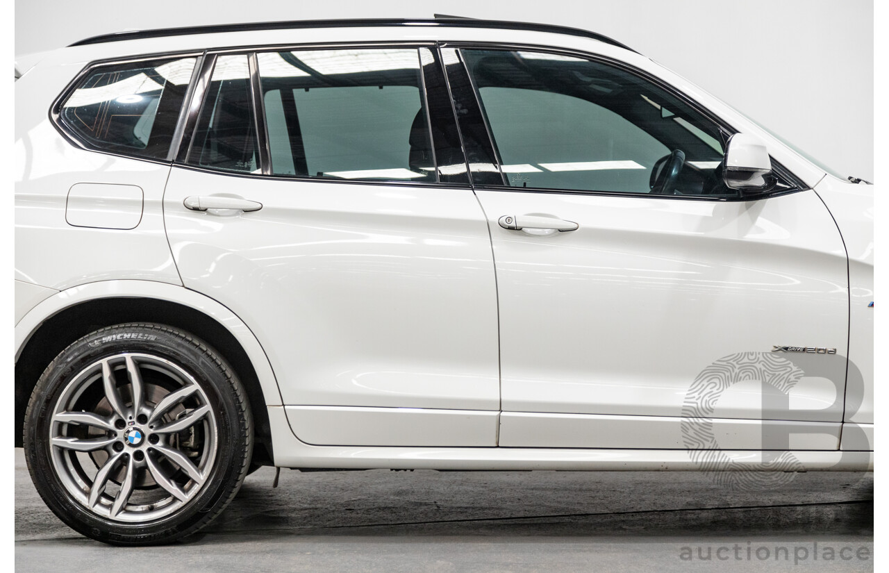 6/2015 Bmw X3 Xdrive 20d LCI (AWD) M-Sport Package F25 MY15 4d Wagon White Turbo Diesel 2.0L