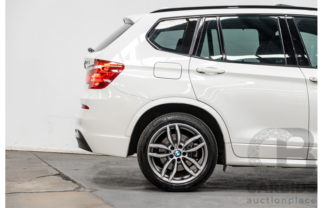 6/2015 Bmw X3 Xdrive 20d LCI (AWD) M-Sport Package F25 MY15 4d Wagon White Turbo Diesel 2.0L