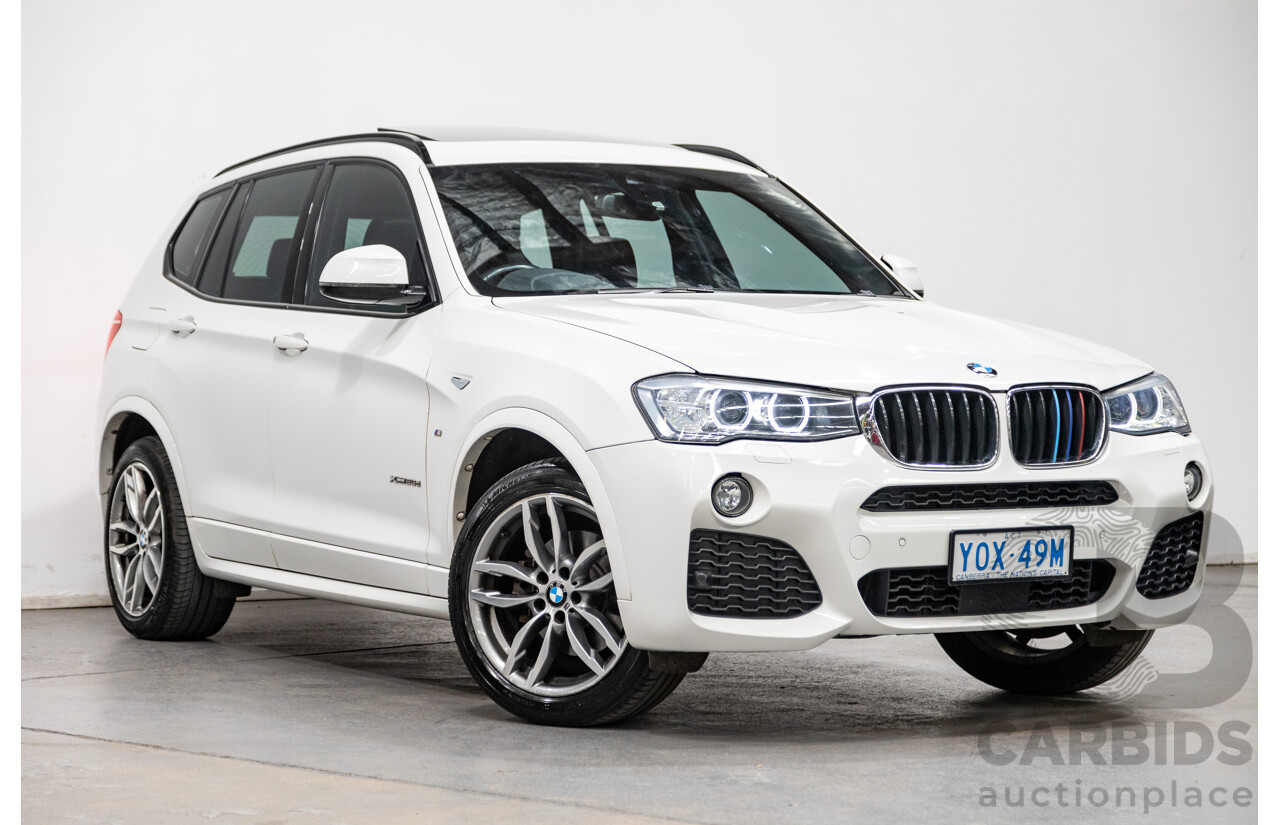 6/2015 Bmw X3 Xdrive 20d LCI (AWD) M-Sport Package F25 MY15 4d Wagon White Turbo Diesel 2.0L