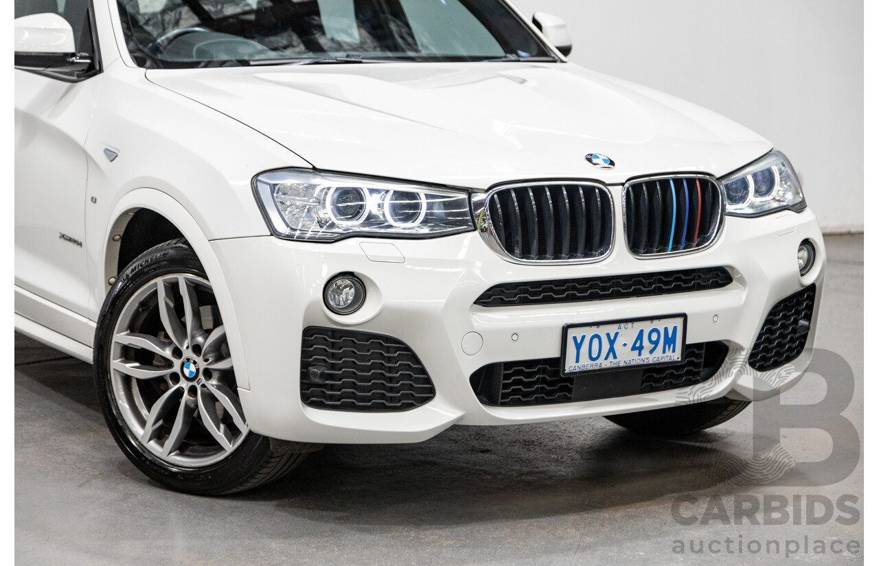 6/2015 Bmw X3 Xdrive 20d LCI (AWD) M-Sport Package F25 MY15 4d Wagon White Turbo Diesel 2.0L