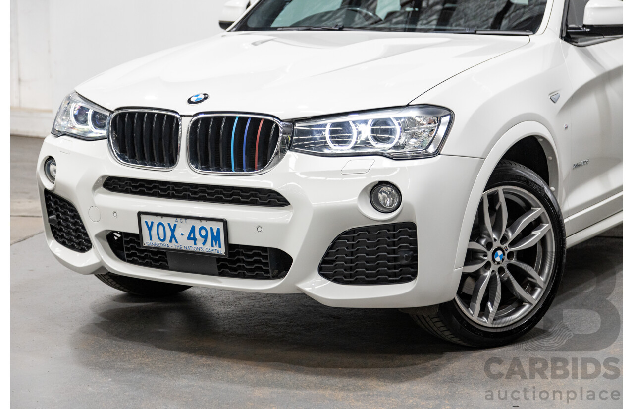 6/2015 Bmw X3 Xdrive 20d LCI (AWD) M-Sport Package F25 MY15 4d Wagon White Turbo Diesel 2.0L