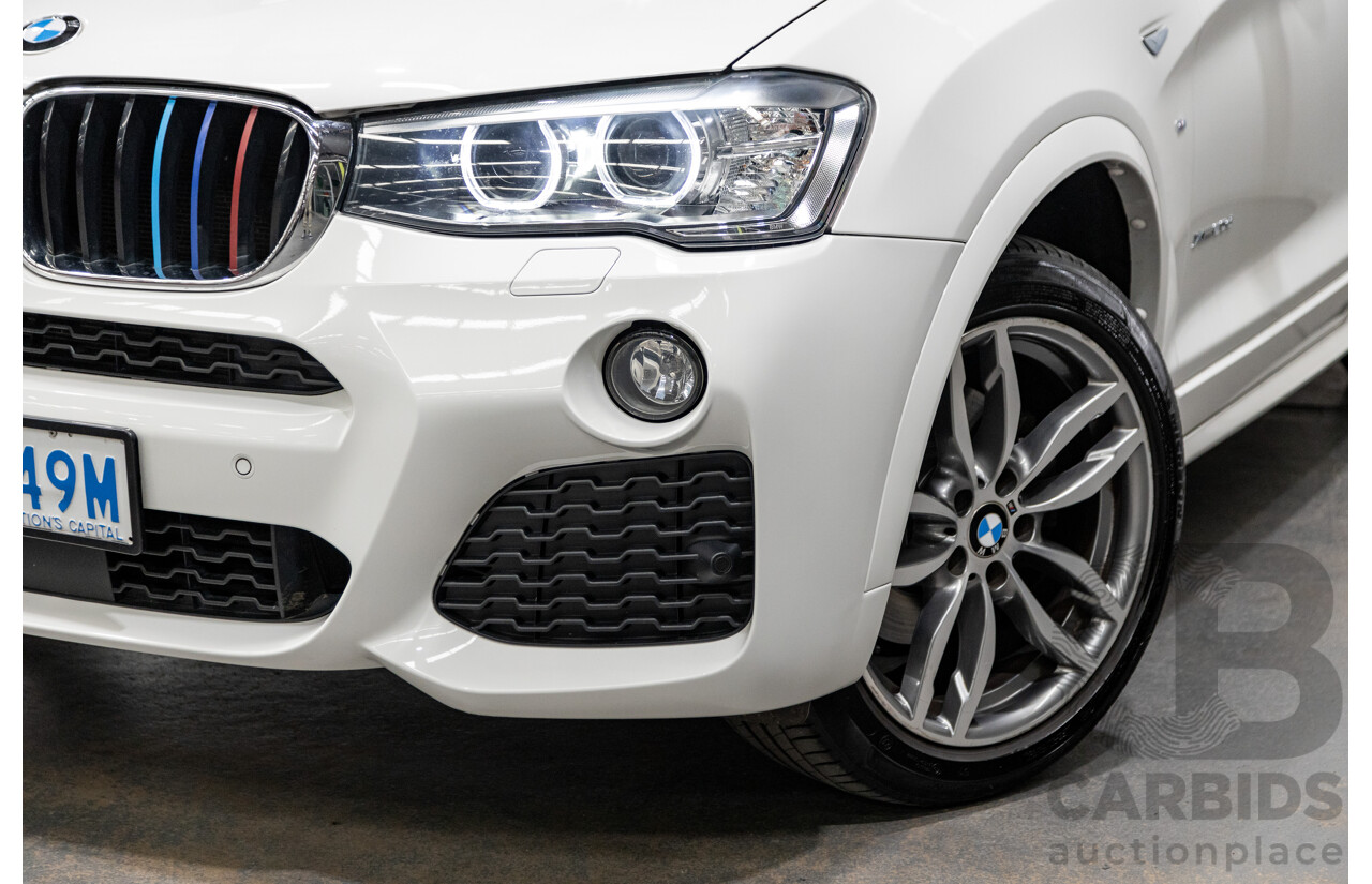 6/2015 Bmw X3 Xdrive 20d LCI (AWD) M-Sport Package F25 MY15 4d Wagon White Turbo Diesel 2.0L