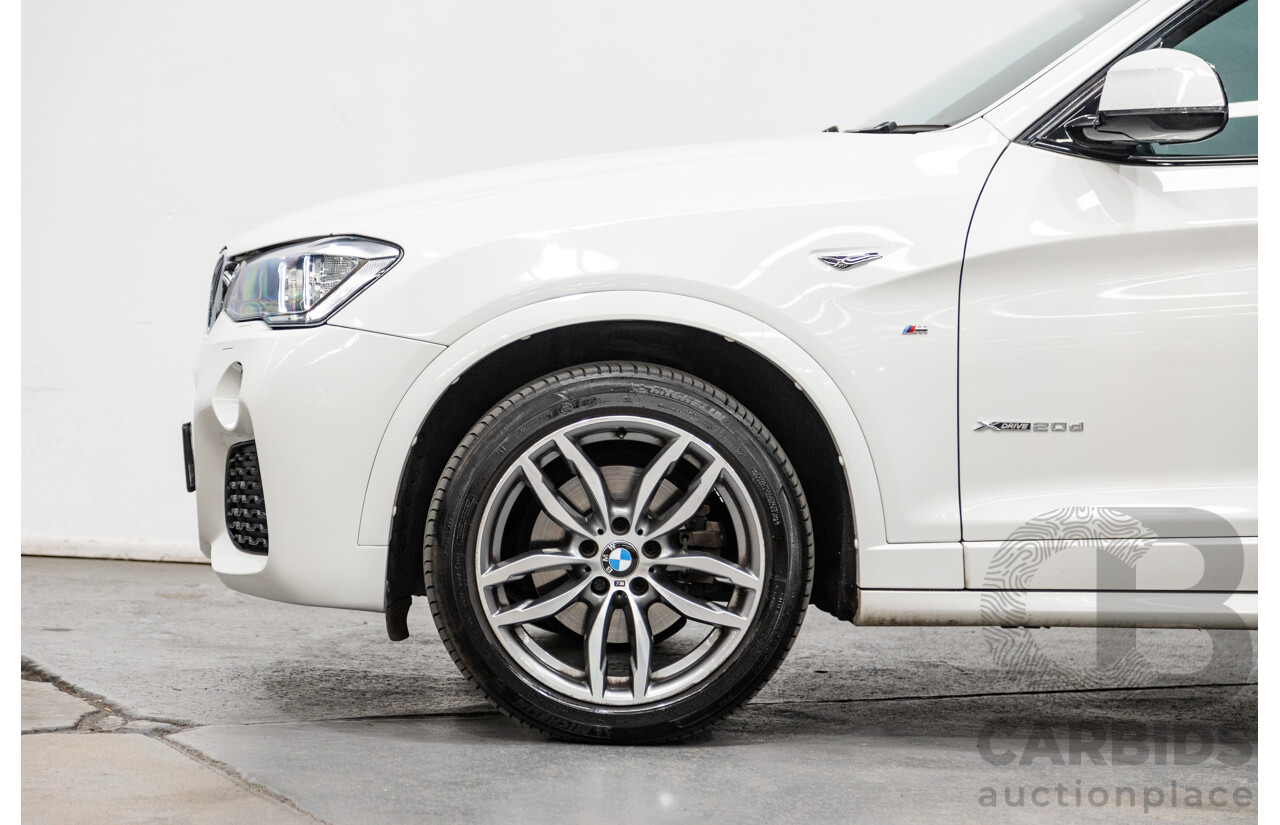 6/2015 Bmw X3 Xdrive 20d LCI (AWD) M-Sport Package F25 MY15 4d Wagon White Turbo Diesel 2.0L