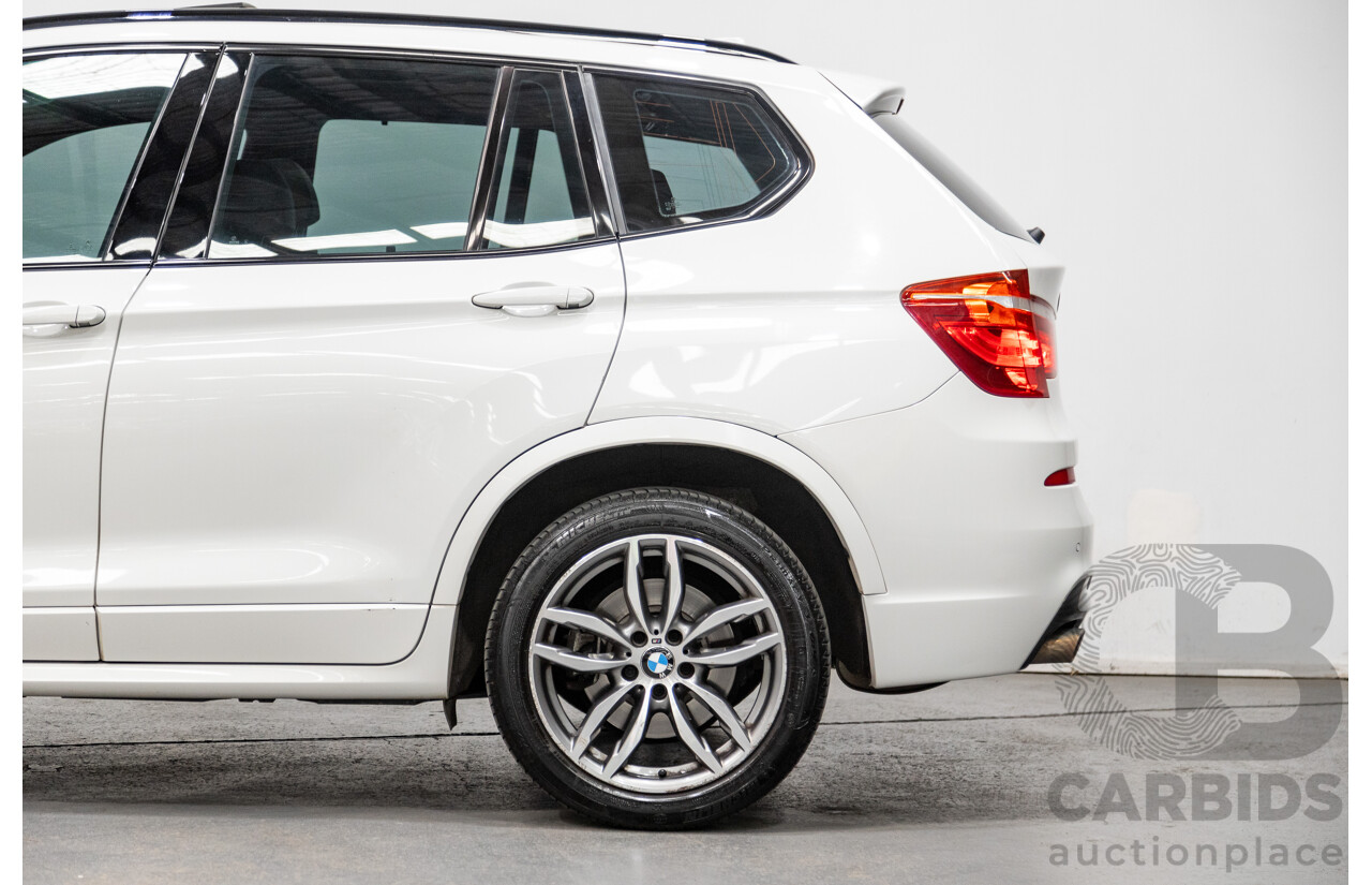 6/2015 Bmw X3 Xdrive 20d LCI (AWD) M-Sport Package F25 MY15 4d Wagon White Turbo Diesel 2.0L