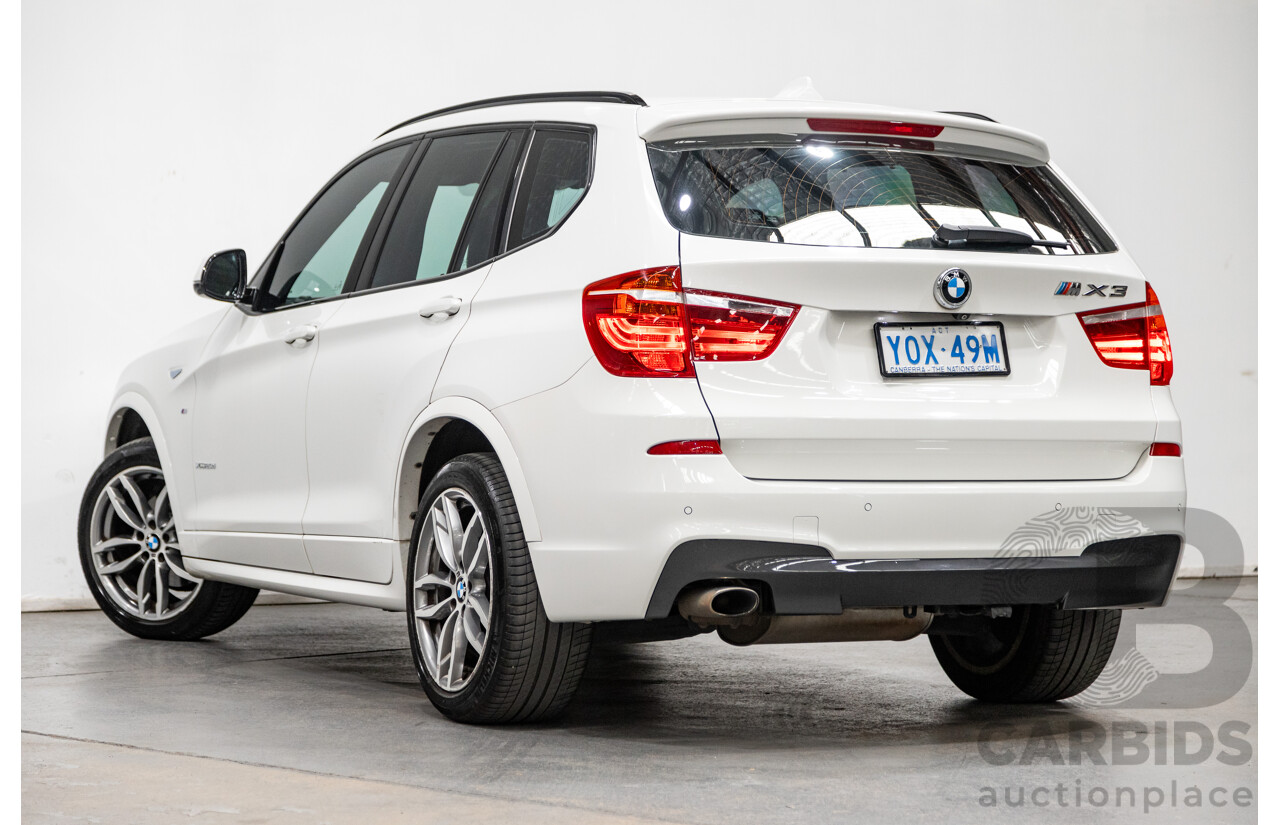 6/2015 Bmw X3 Xdrive 20d LCI (AWD) M-Sport Package F25 MY15 4d Wagon White Turbo Diesel 2.0L