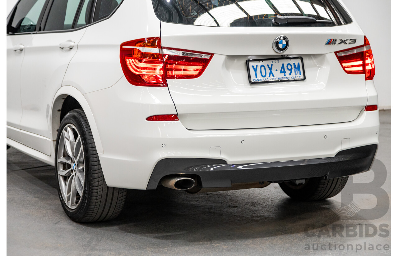 6/2015 Bmw X3 Xdrive 20d LCI (AWD) M-Sport Package F25 MY15 4d Wagon White Turbo Diesel 2.0L